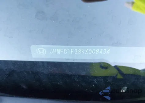 2019 Honda Civic Ex from USA, damaged, VIN JHMFC1F33KX008434